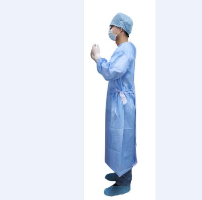 disposable level2 sms isolation gown 40g smms ultrasonic waterproof breathable surgical gown
