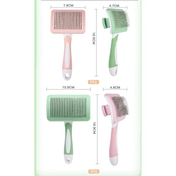 Розовый холить любимца чистки собственной личности собаки чистит автоматический гребень щеткой удаления волос кота