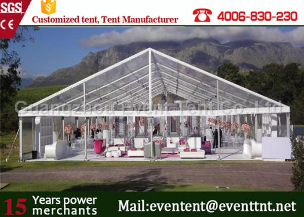 Waterproof  Clear Span Tent Aluminum Frame Structure For Outdoor Restaurant
