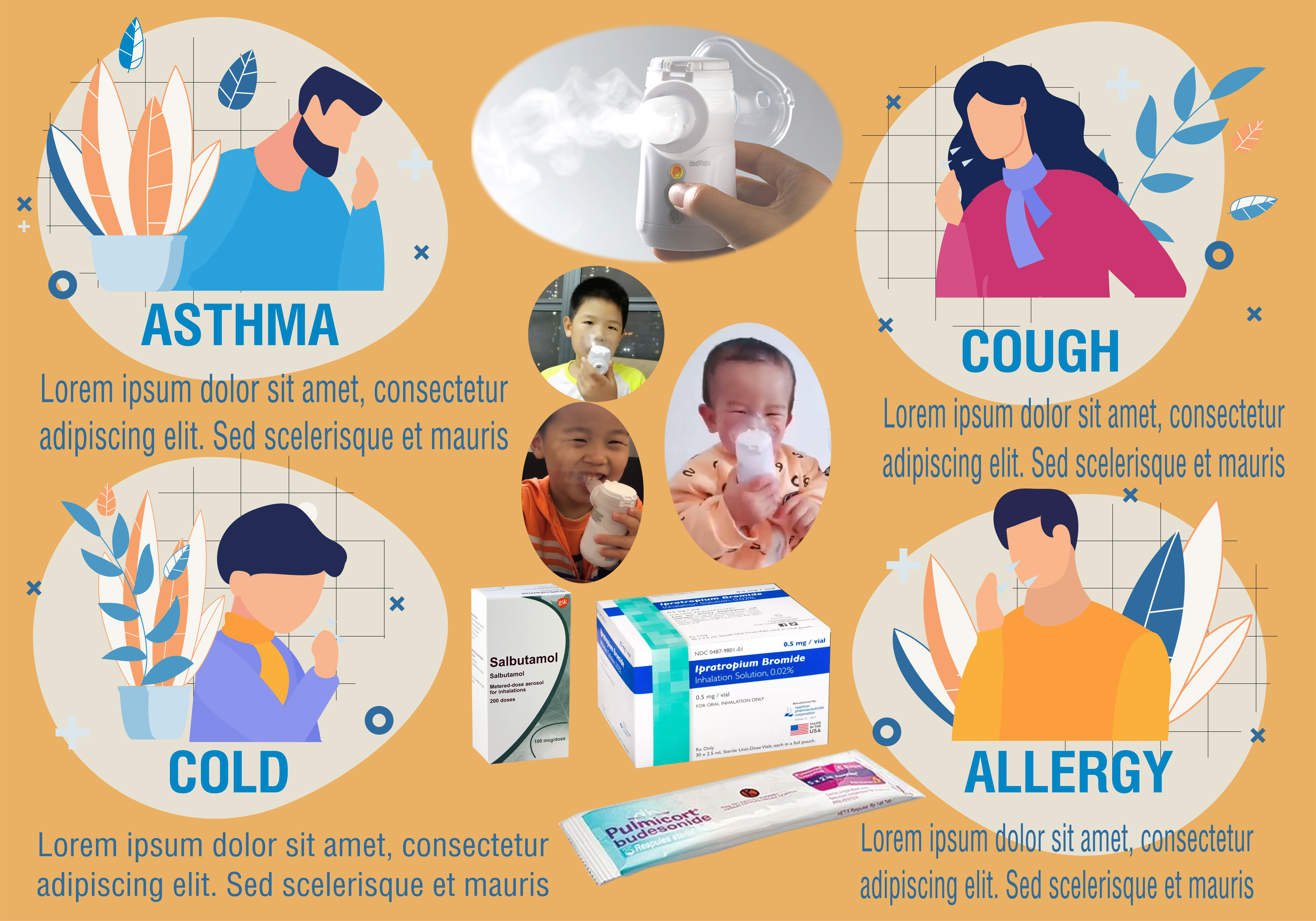 Машина ингалятора Handheld сетки легкего машины Nebulizer детей дыхательной портативная