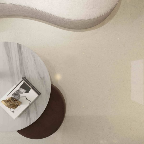 Large White Porcelain Ceramic Wall Floor Tiles Modern Matt Stone Texture 600X1200mm