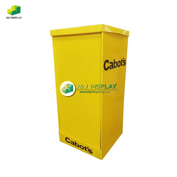 Household Cardboard Dump Bins Retail Floor Display Stand Biodegradable