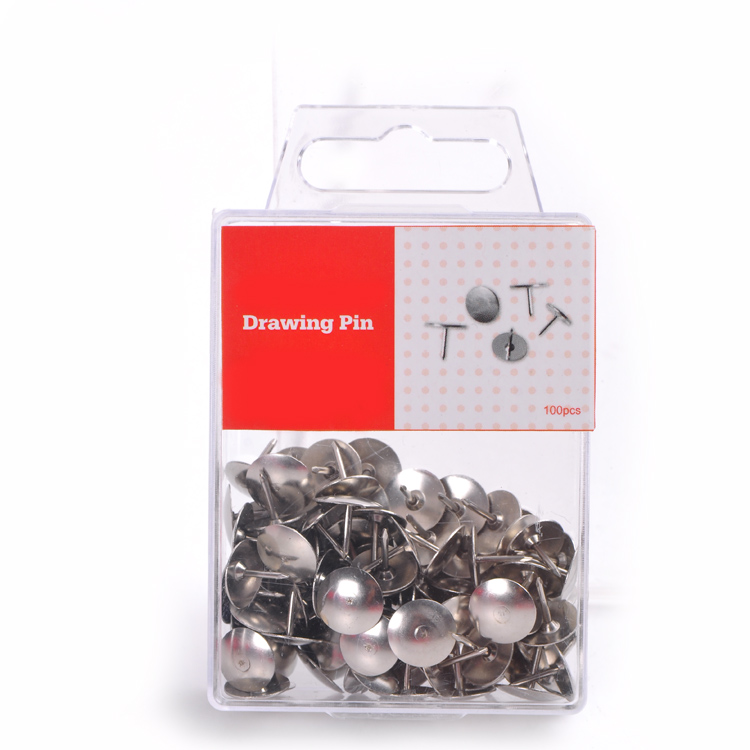 Hot selling wholesale 100pcs silver map tack push pin