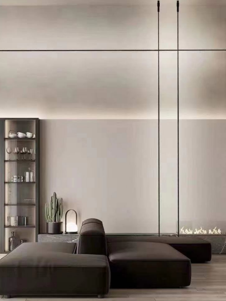 Length 4m 6m 8m 12m Suspended LED Aluminium Profile Home Decoration