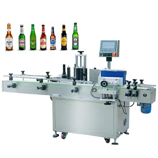 Full Automatic 200mm Round Bottle Label Applicator For PET Plastic