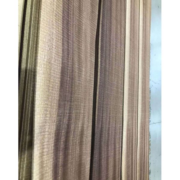 Копченая облицовка древесины 3D естественная Sapele покрывает квартальный отрезок для украшения гостиницы