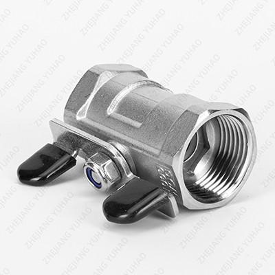 NPT BSPT Threaded Stainless Steel Butterfly Valve 1/8-46