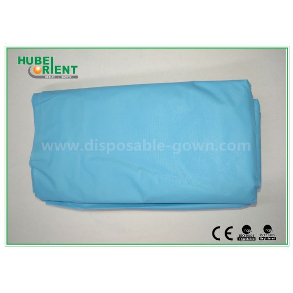 Защитное платье для одноразового использования из пластика стандарта CE/синий хирургический плащ CPE для больницы/фабрики