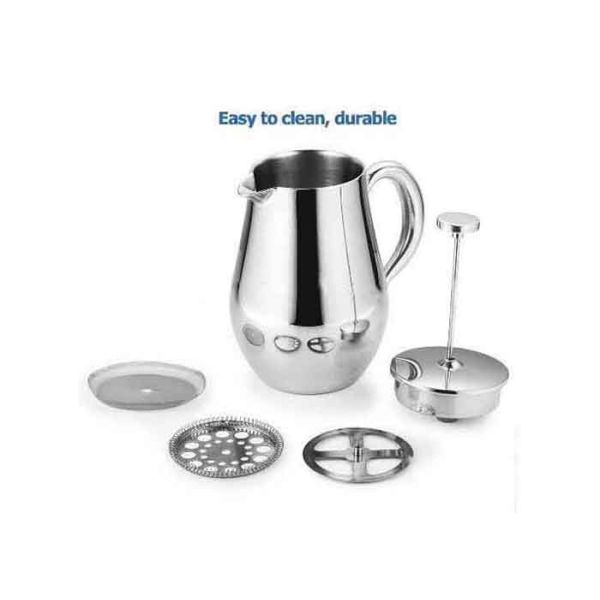 Stainless Steel French Press Coffee Maker 18/10 Bonus 1000ML Plunger Coffee Maker