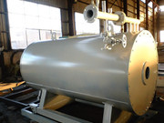 Horizontal Hot Oil Boiler , Hot Oil Heater Package 300℃ Three Pass Coil Pipes