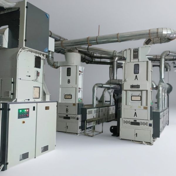 Waste cotton cleaning machine line