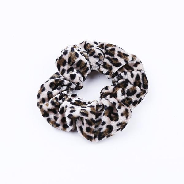 Christmas Flannel Hair Tress Velvet Hair Accessories Set Leopard Hair Tie Scrunchies