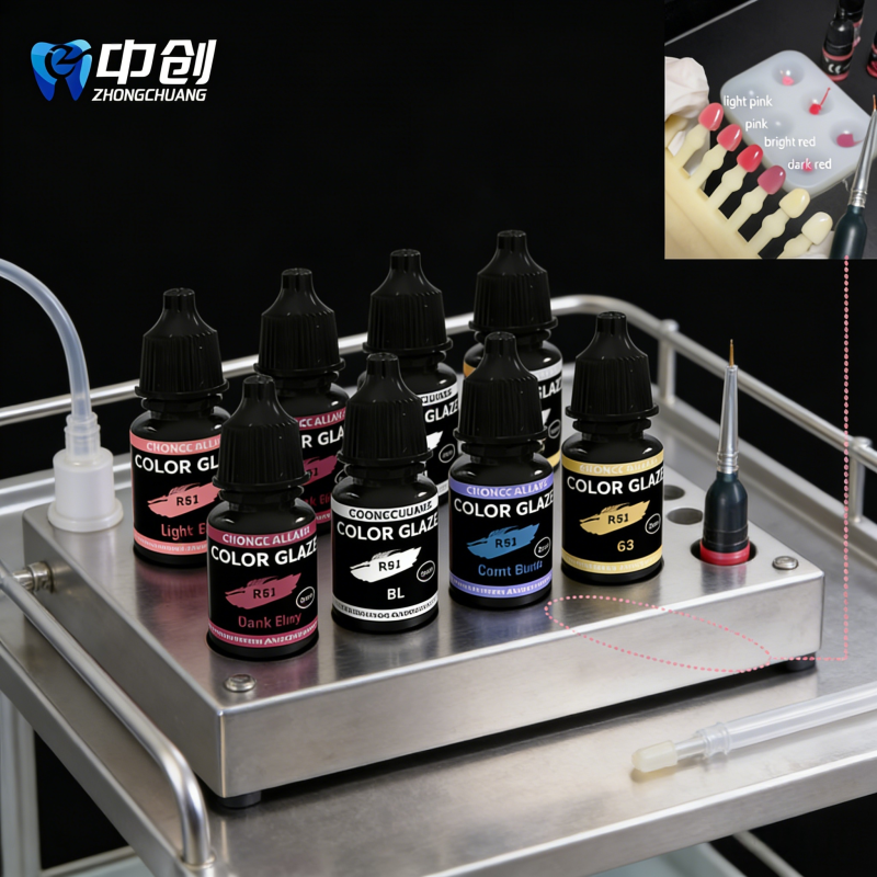 Glaze Set Multicolor Glaze Set-4Piece Set Strong Biocompatibility with Certified Medical-Grade Materials