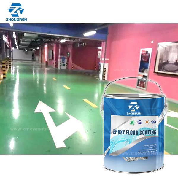 Scratch Resistant Flat Floor Paint Epoxy Coating Paint With Zero VOC