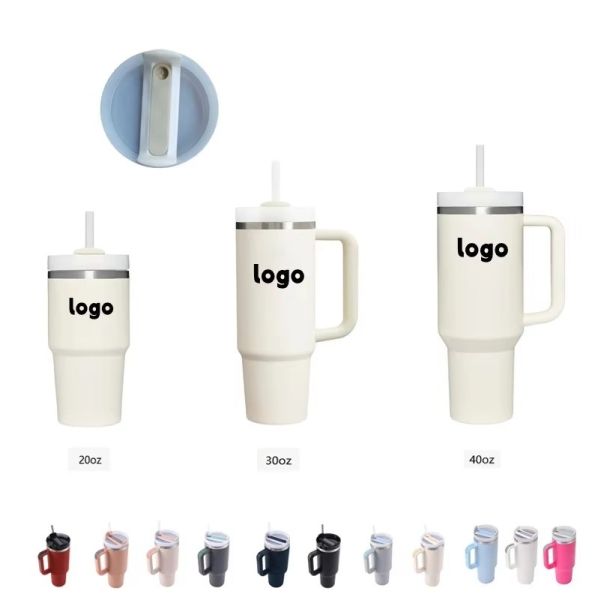 Back to School Must-Have Custom 40oz Adventure Travel Coffee Mug with Handle Tumbler