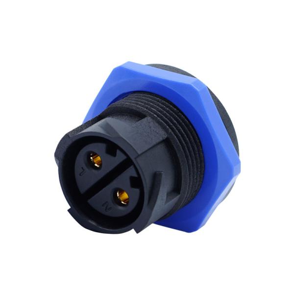 M20 Threaded Panel Mount Waterproof Connector Ip67 Ul Self Locking