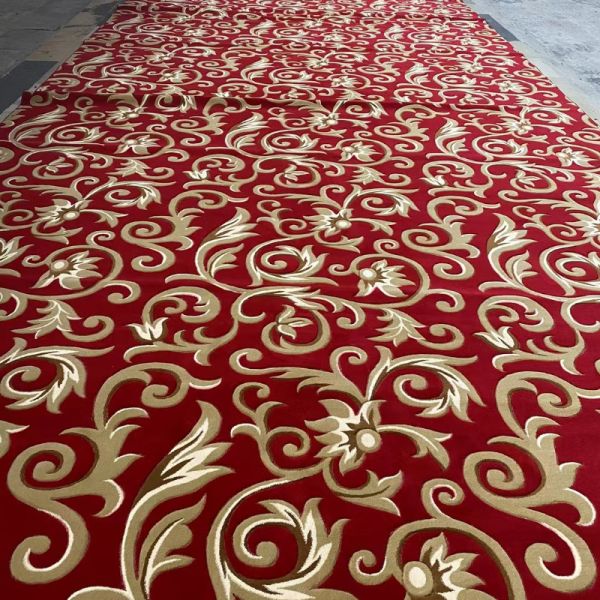 Loop Pile Mosque Prayer Carpet Roll for Church and Mosque Wall-to-Wall Roll Design