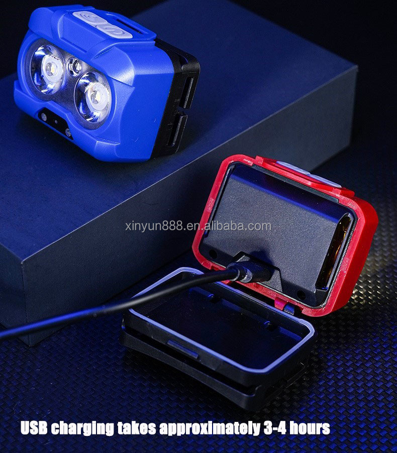 Outdoor Portable Mini ultra Bright Sensor Head Mounted Spotlight Multi Light Source Lighting Camping Light