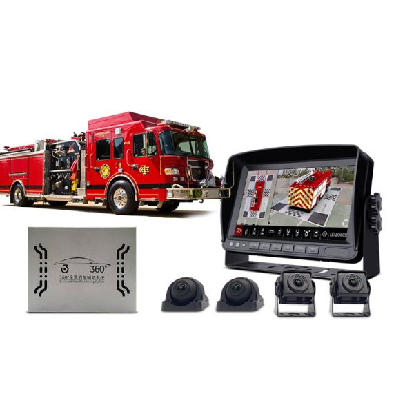 360 Degree Bird's Eye View Camera System for Fire Trucks with Surround Monitoring