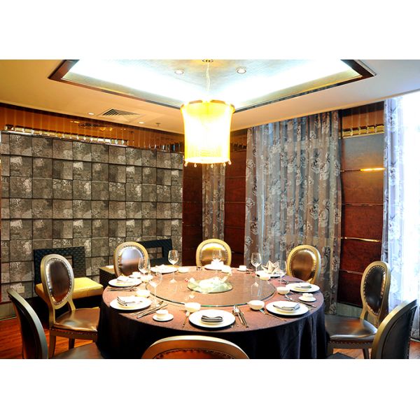 Papel pintado contemporáneo grabado en relieve del dormitorio del efecto de piedra para el fondo de la pared de la TV