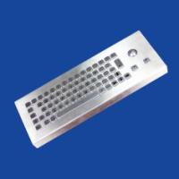 トラックボールが付いているブラシをかけられた産業コンピュータ小さい足跡のデスクトップのキーボード