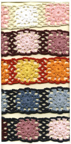 exquisite elastic stretch Crochet Lace trim handmade 7cm Cotton Lace