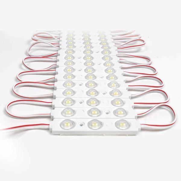 Couleur unique 3 Smd2835 Module LED Signage Lumière extérieure Lentille 1.2w Lumières 12v