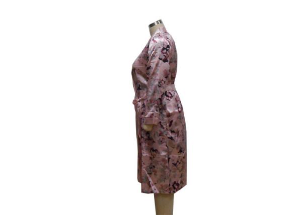 Fully Open Front Ladies Night Dresses Sleepwear Satin Women'S Hooded Bathrobe