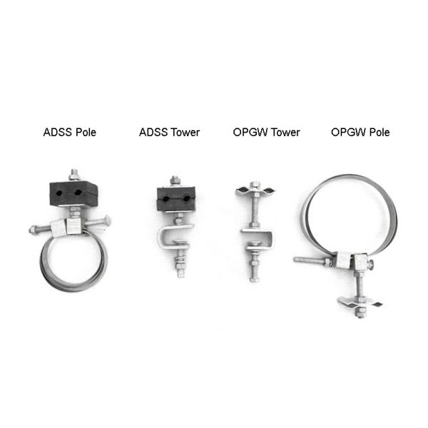 OPGW Cable Down Lead Clamps For Tower Hot Dip Gavalanized