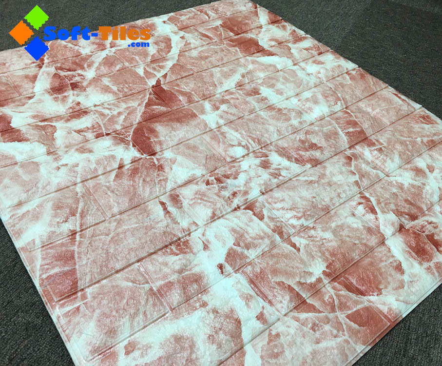 Стикеры стены пены 3D цвета 77×70CM мрамора камня
