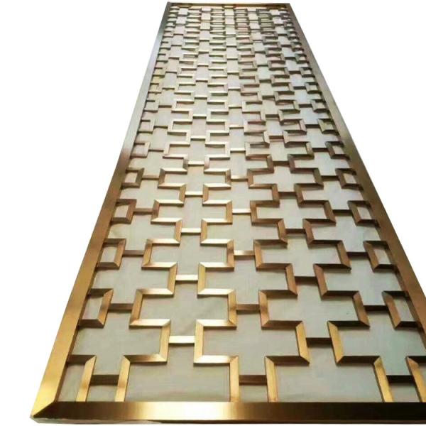 201 304 Stainless Steel Decorative Screen Hotel Exhibition Hall
