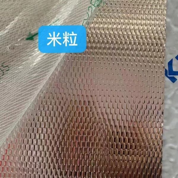 Taille personnalisée tôles en acier inoxydable en relief métallique estampillée 201 304 316L Grains de millet