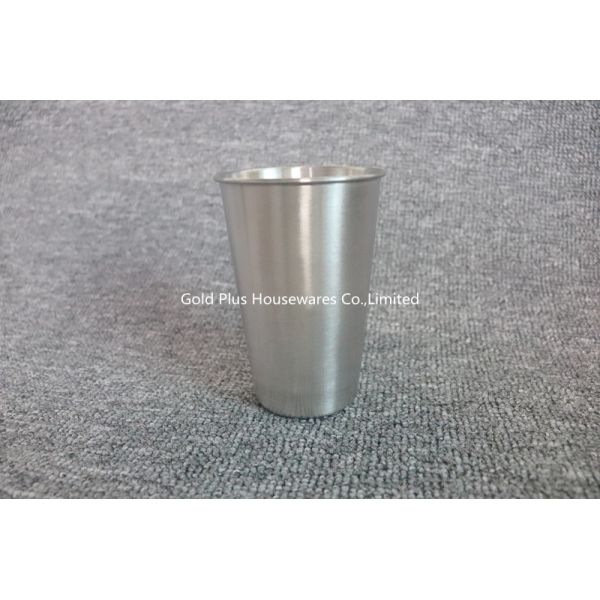Single Wall Food Grade Stainless Steel Juice Cup 500ml Capacity