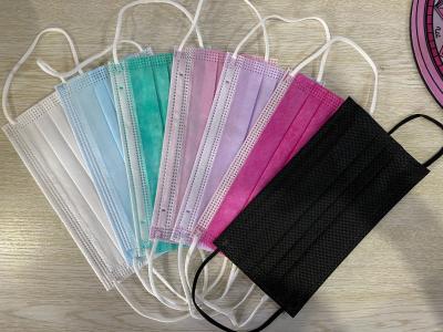 95% BFE Colored Meltblown Nonwoven Disposable Face Mask For Personal Care