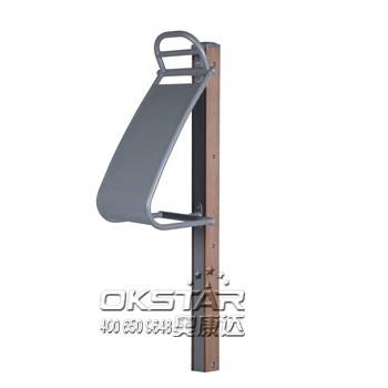 fitness equipment for elderly wood outdoor fitness equipment park back stretcher for the old people