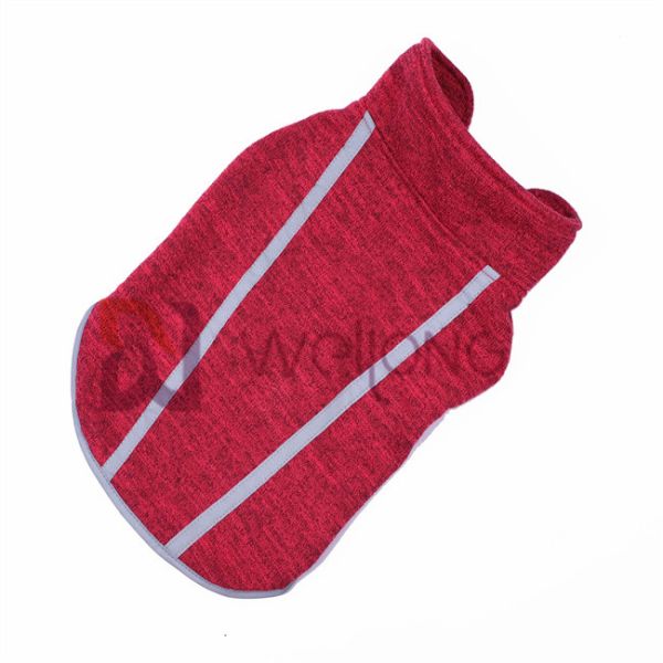 Красное пальто любимца велкро осени ватки фуфайки Heather для собаки