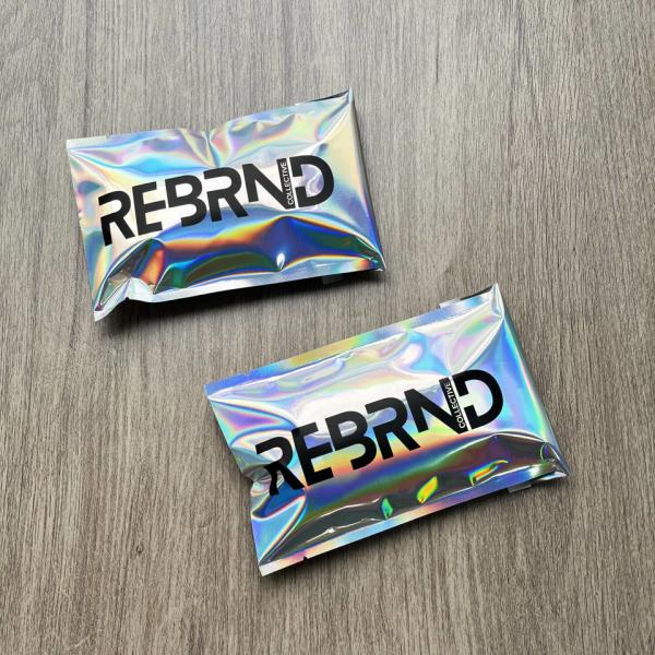 Holographic Metallic Foil Mailer Glitter Mailing Shipping Bags Metallic Rainbow Foil Self-Sealing Envelopes Courier