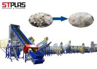 Película plástica que se lava reciclando la unidad de reciclaje plástica modificada para requisitos particulares voltaje de la máquina