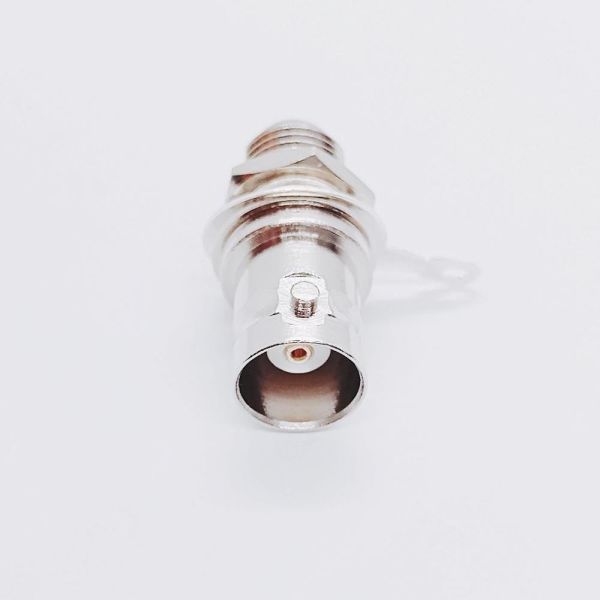 BNC Female RF Connector Nickel Plated Brass 50 Ohm DC-4GHz Bulkhead Jack