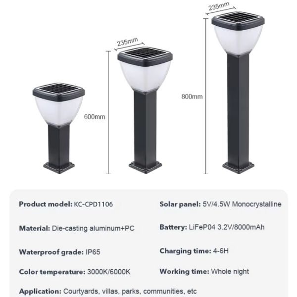 Motion Sensor Solar LED Garden Lights Dusk to Dawn Weatherproof Yard Lawn Lights