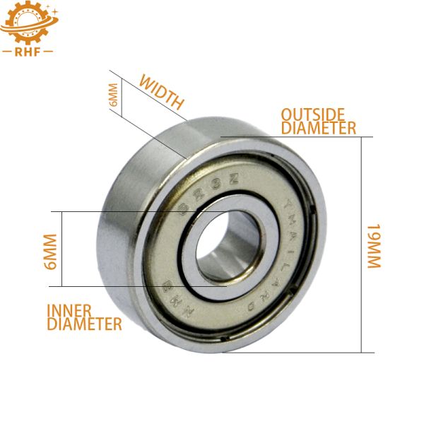 Mining Deep Groove Ball Bearing 626-ZZ 6*19*6mm Chrome Steel Miniature Bearing 626ZZ