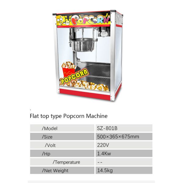 Commercial Electric Hot Air Popcorn Making Machine For Home