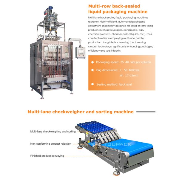 Automatic Multi Lane 50ml 100ml Liquid Sachet Fruit Juice Ice Lolly Pop Jelly Stick Strip Sachet Packing Machine