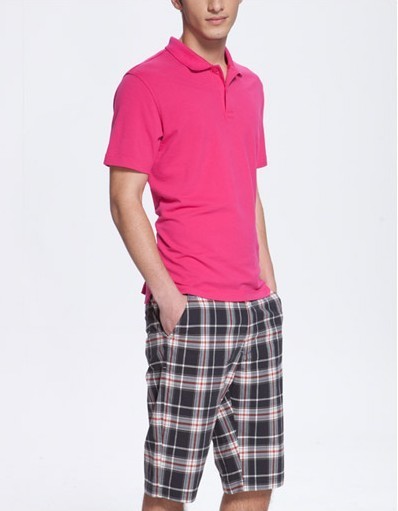 Classical Polo Mens Casual Tops , Breathable With Short Sleeve