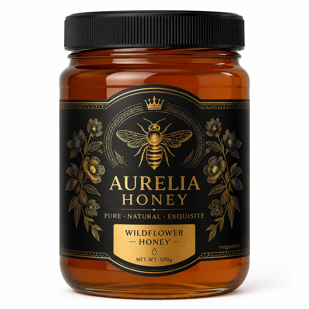 Custom Printing Honey Glass Jars Label Non Residue Sticker Die Cut Label Adhesive Waterproof logo Bottle Jar Food Labels
