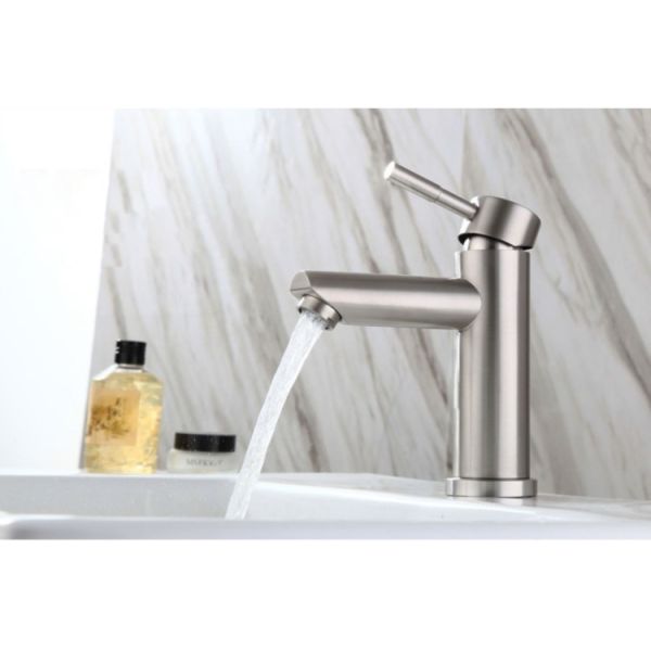 304 Stainless Steel Kitchen Faucet Bathroom Tap Hot Cold Basin Mixer Faucet