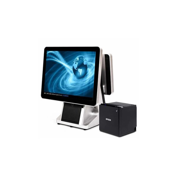 Intel Touch Screen Till , POS All In One Touchscreen Computer RJ-45 Internet