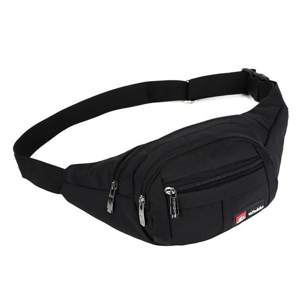 Cell Phone Waterproof Lumbar Pack / Waist Pouch 3 Zipper Pockets Durable SGS