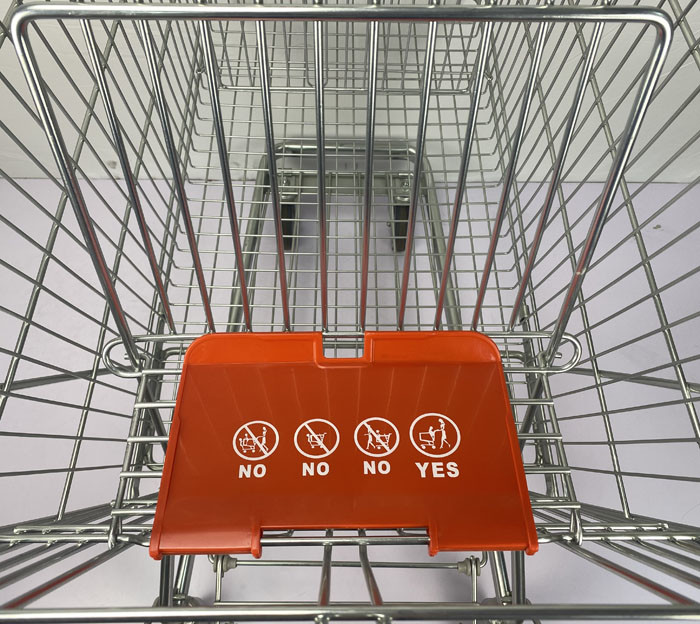 Корзина стопа вагонетки одного 210 литров немецкая большая ходя по магазинам со складным шкафом пива