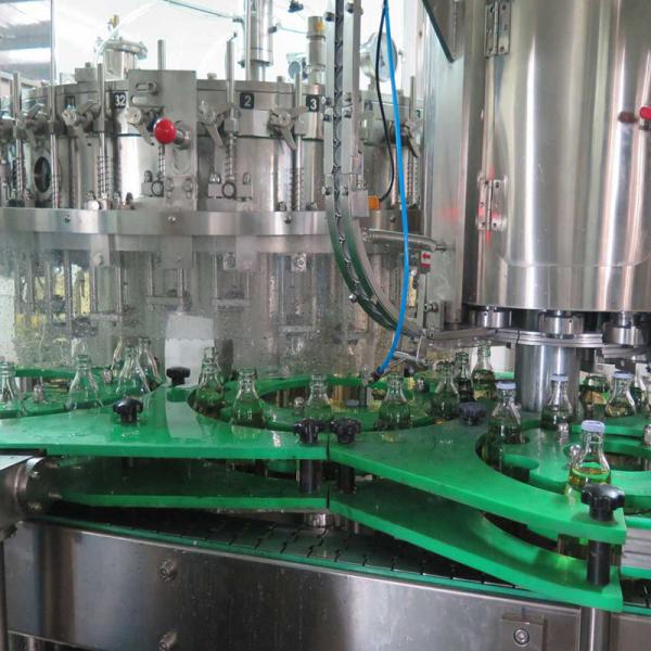 SGS Certified 10000BPH Glass Bottle Juice Filling Machine automatic tree in one bottle capper machine